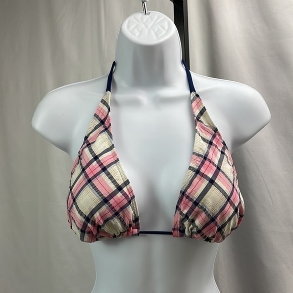 Ninety Nine Degrees Blue and Pink Pad Bikini,Size Large - Picture 4 of 12